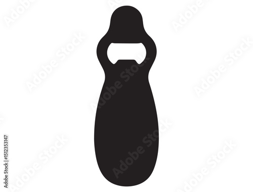 Baby Shower Bottle Opener silhouette