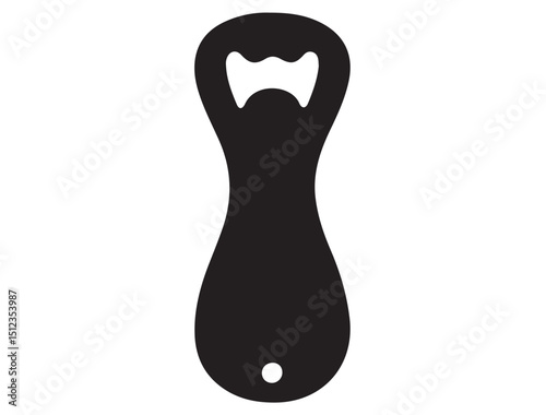 Baby Shower Bottle Opener silhouette