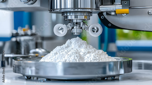 Industrial Machine Dispensing White Powder