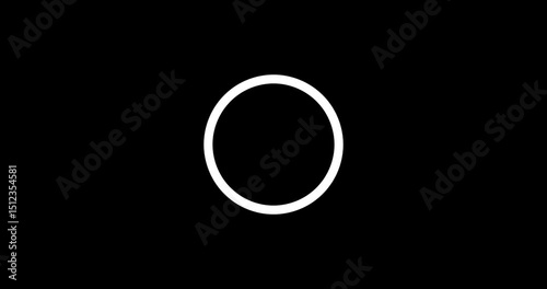 
Circular Loading Animation with Right Checkmark – Success and Verification Icon Vector

