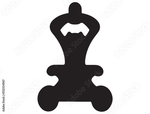 Baby Shower Bottle Opener silhouette