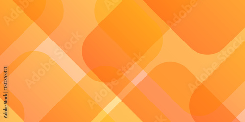 Abstract orange overlap triangle geometric technology pattern. minimal rectangle randomly arranged orange lines transparent web square background layers. overlapping presentation design.	
