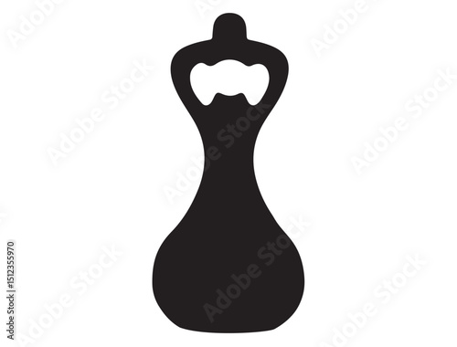 Baby Shower Bottle Opener silhouette