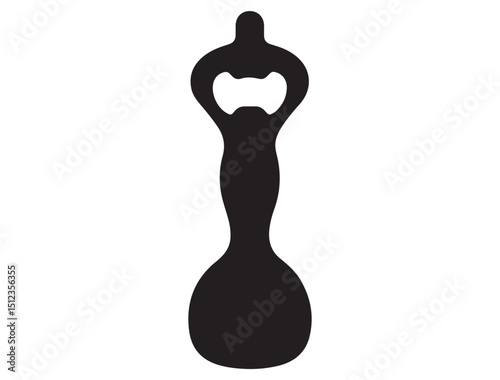 Baby Shower Bottle Opener silhouette