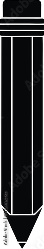Vector Illustration of Edit Pencil Filled Silhouette for Graphic Design