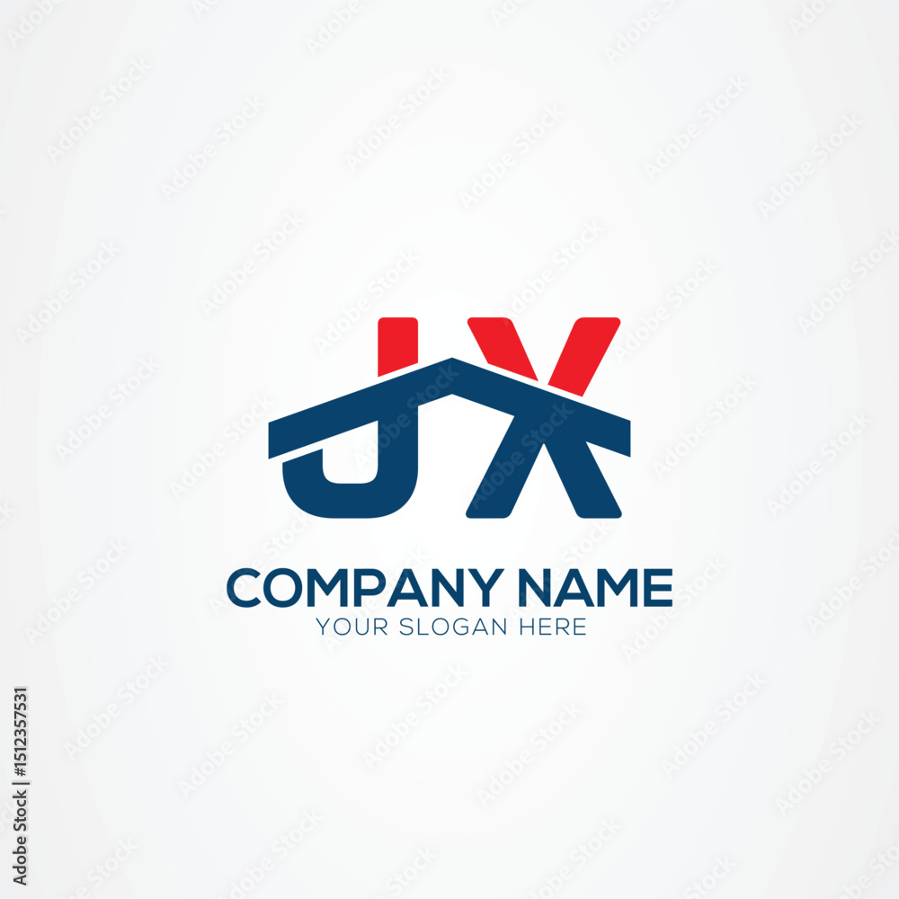 Obraz premium JX or XJ Creative Modern Letters Logo Design Element