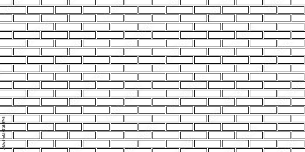 Obraz premium Vector empty stucco masonry pavement floor and wall limestone brickwork concrete texture. Urban white, black line cement rough row wallpaper abstract background. 