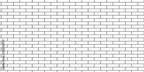 Vector empty stucco masonry pavement floor and wall limestone brickwork concrete texture. Urban white, black line cement rough row wallpaper abstract background.	
