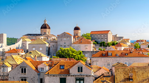 Wallpaper Mural Scenic View Of Croatian Old Town Torontodigital.ca
