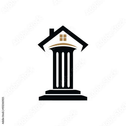greek column vector illustration
