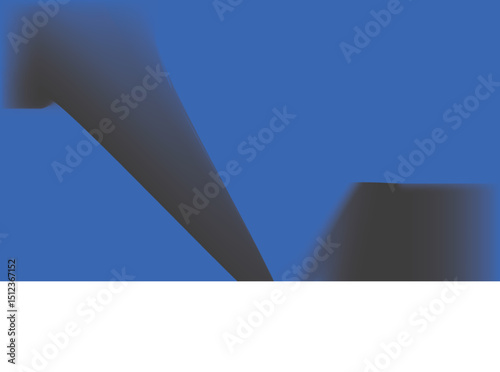 Abstract 3d building icon illustration on a blue abstract background design