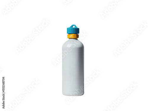 Water Bottle: A minimalist capture of a sleek, insulated water bottle, showcasing the essence of hydration in vibrant, clean tones and ready for your active lifestyle.