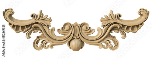 Wallpaper Mural classic vintage ornament wood Torontodigital.ca