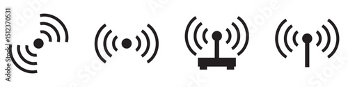 Wifi icon set. Wifi icon set. Wi-Fi icons set and stock vector illustration. wifi symbol. wifeless simple icons vector. wifi icon sheet, vector wifi icon image.
