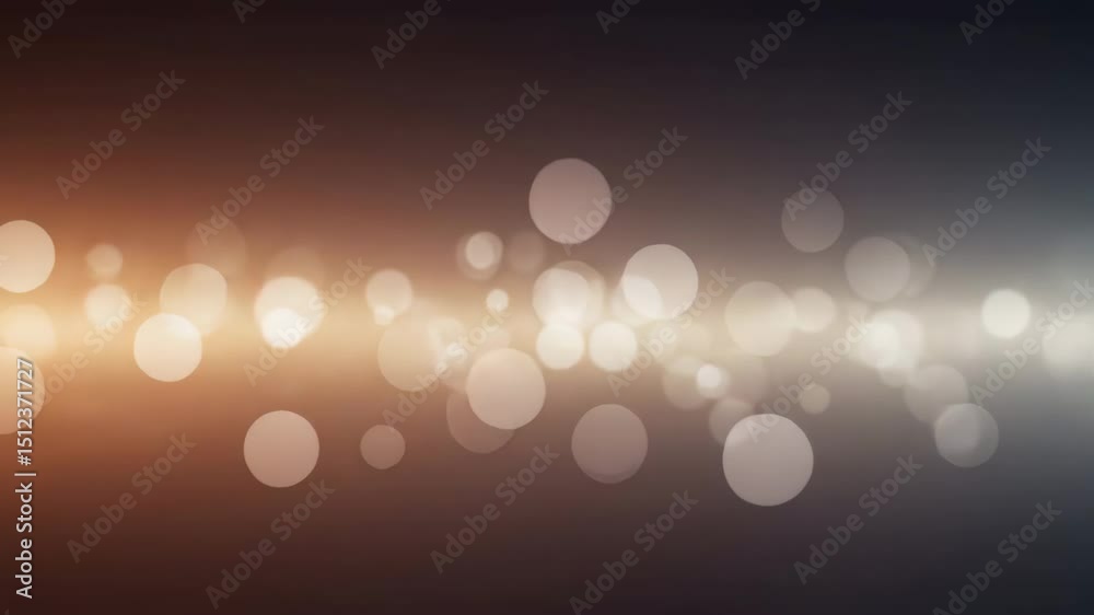 Cartoon abstract animation with popping bokeh circles and static background in vibrant digital style