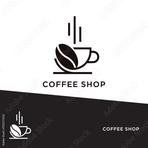 coffee cup icon logo