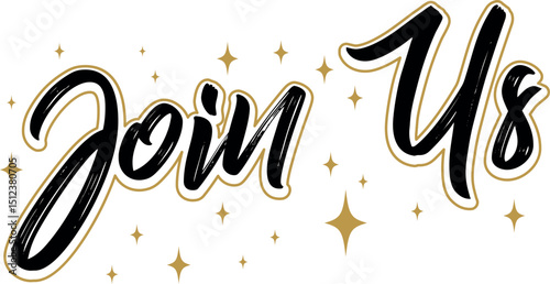 Enthusiastic Invitation to Join Us with a Sparkling Design
