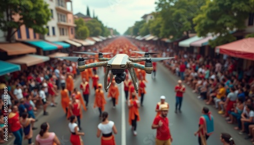 Wallpaper Mural Drone Over Parade Torontodigital.ca