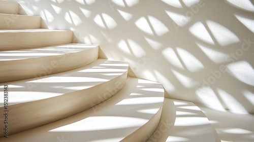 Organic curved wave design layered over a textured paper backdrop with subtle light and shadow play