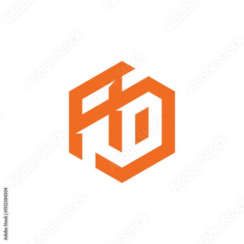 This logo is a hexagonal letter A and D in orange, giving a bold and geometric impression