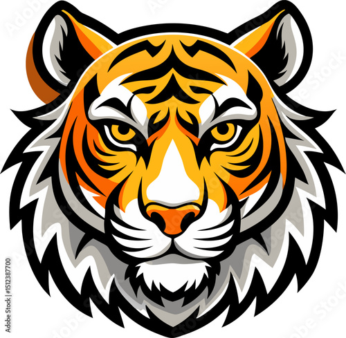 tiger head silhouette