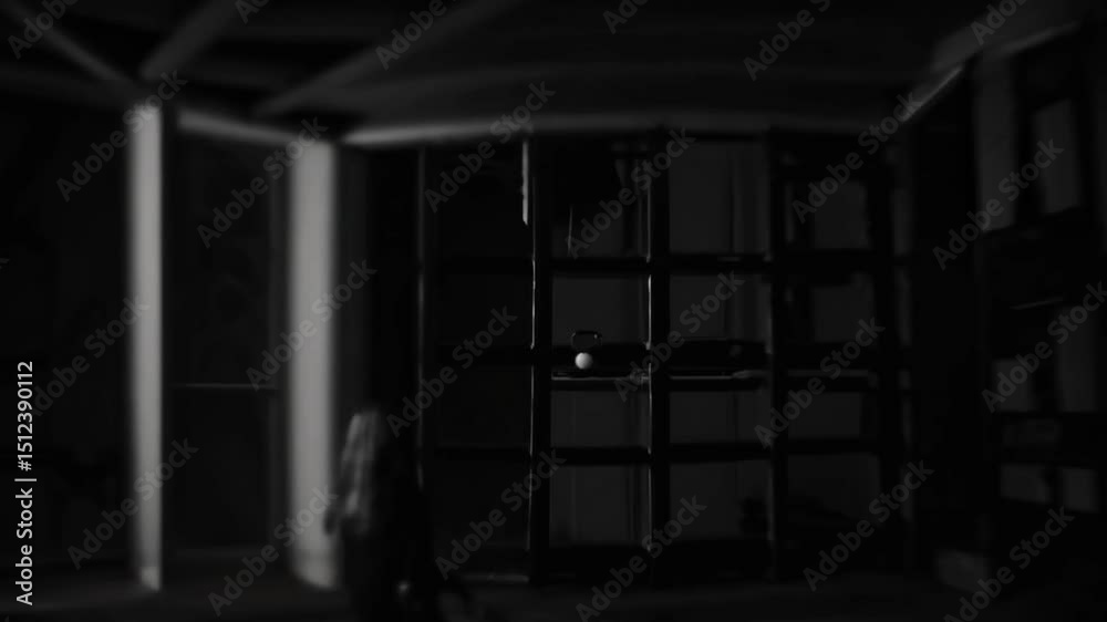 A man is reflected in a broken mirror