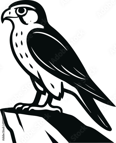 Eagle vector illustration: A dynamic cartoon eagle with outstretched wings, soaring against a white background, capturing the essence of wild nature