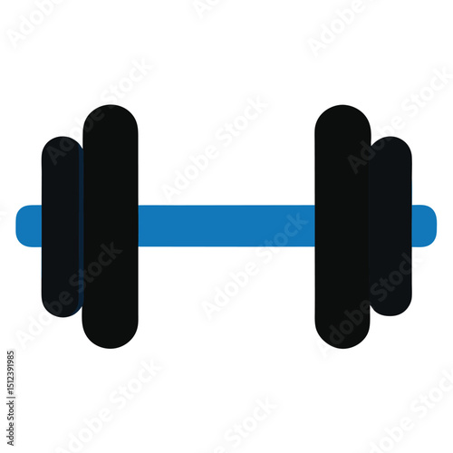 Dumbbell silhouette vector gym fitness workout icon
Dumbbell vector silhouette black weightlifting equipment
