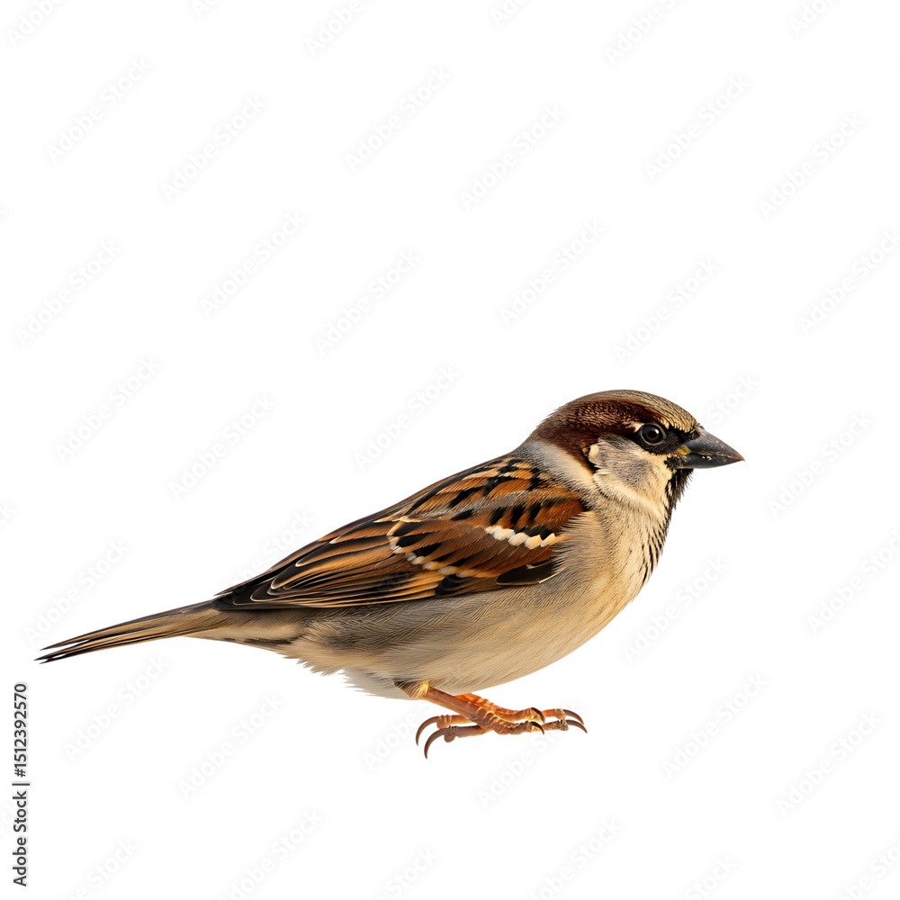 Fototapeta premium sparrow isolated on transparent background