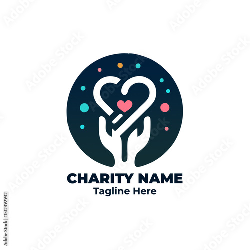 Charity volunteer design for nonprofit donation support aid kindness outreach humanitarian help love care organization team social heart rescue mission and hope