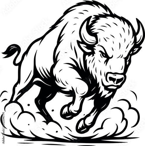 Black tribal animal head tattoo design with a wild lion, tiger, and bear illustration photo