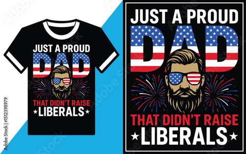 Just a proud dad t shirt design vector