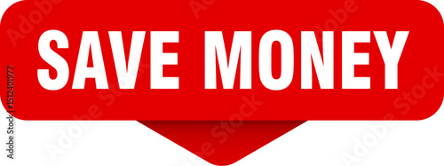 save money sticker. save money sign on transparent background