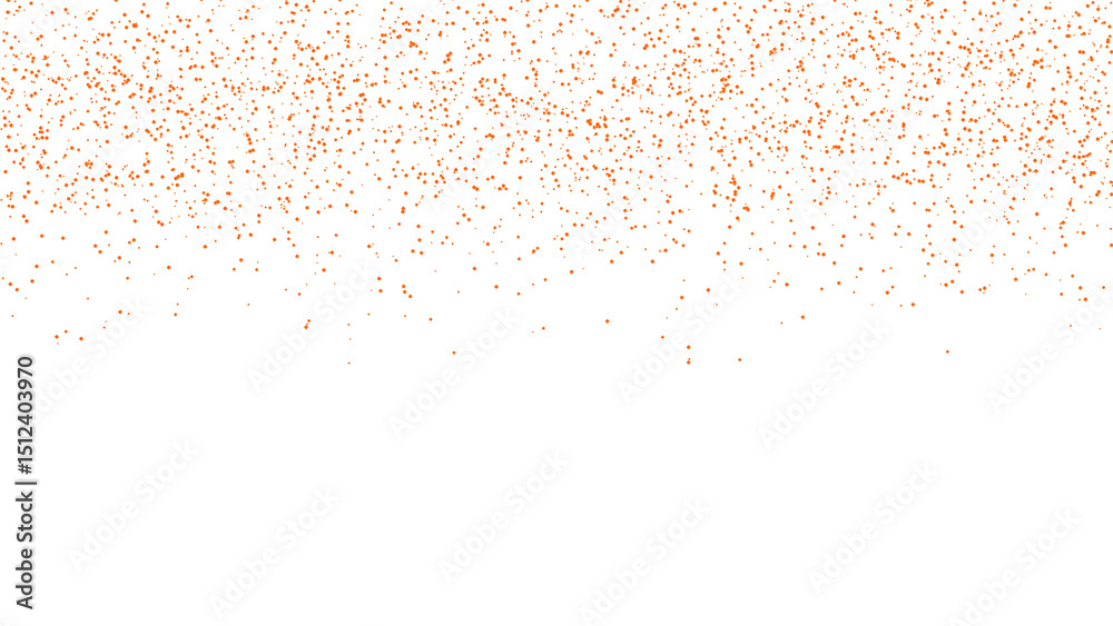 Naklejka premium orange Confetti Falling Particles on transparent background 