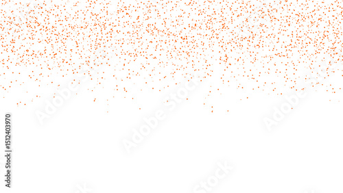 orange  Confetti Falling Particles on transparent background 