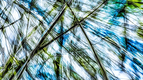 Flying particles of colored dust captured in dramatic action shot with intense motion blur and vivid color highlights