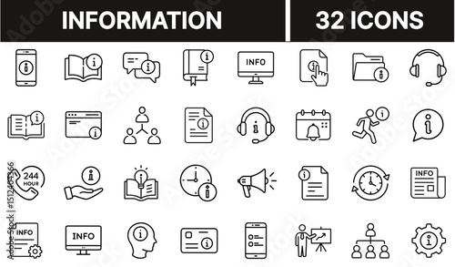Information Icon Representing Knowledge, Guidance, and Help Resources