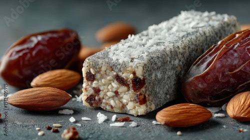 Coconut and flaxseed bar blends healthy ingredients for a nutritious snack