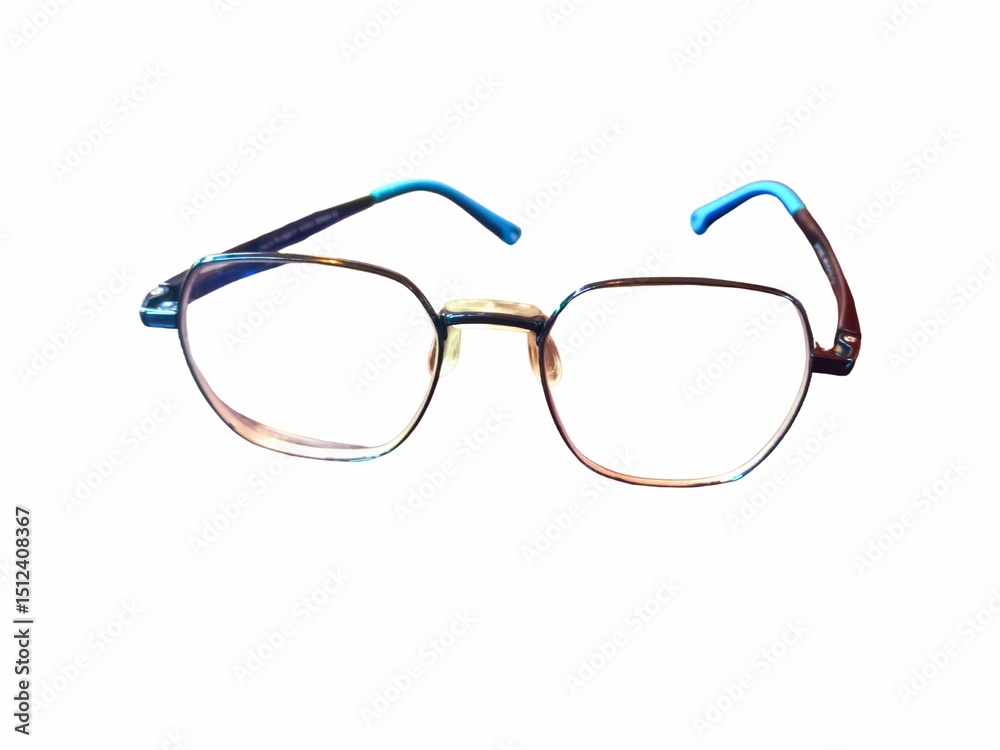glasses on white background glasses on white background
