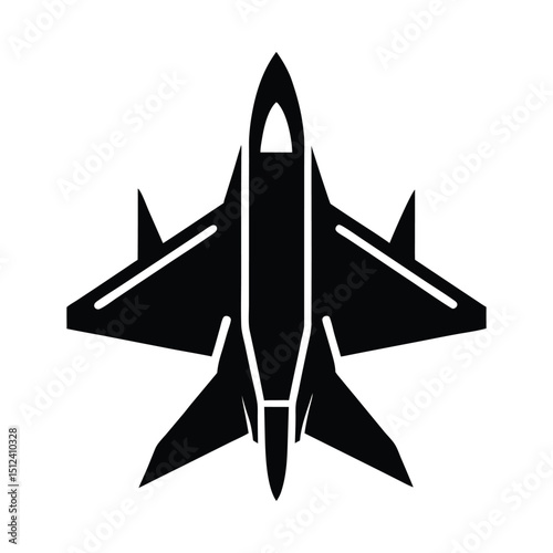 silhouette of a soaring jet fighter 