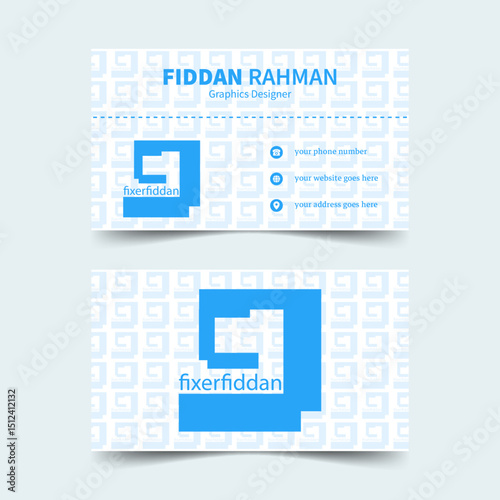 Modern Business card design, Simple visiting card design, Unique Business card template.
