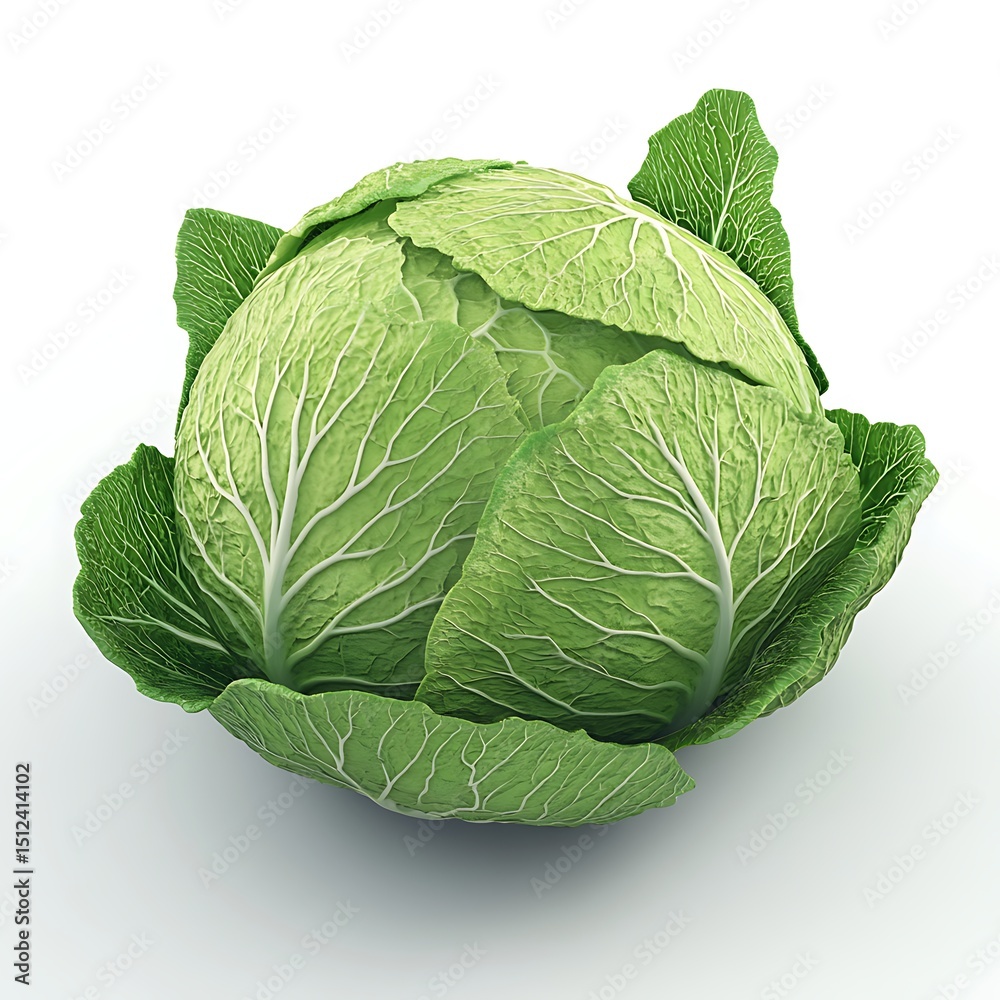 Obraz premium cabbage isolated on white background