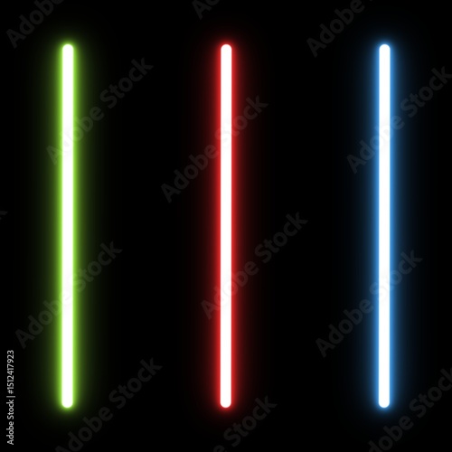 Bild auf Leinwand Lightsaber overlay