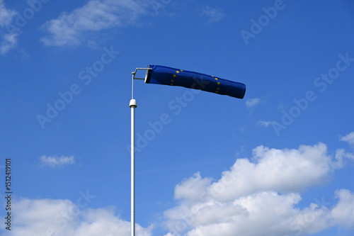 windsock in the colours of EU flag