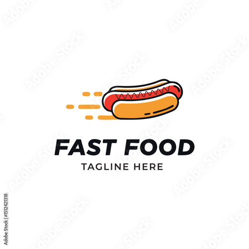 minimal fast food logo