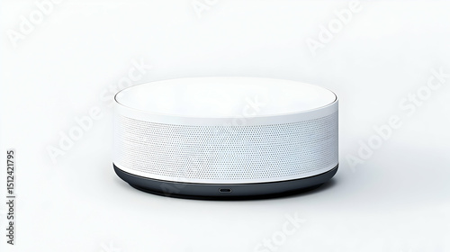 Stylish White Speaker With Modern Design