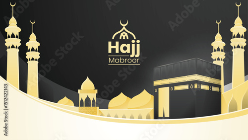Hajj Mubarak, Kaaba vector