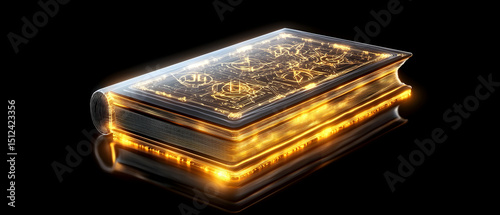 Glowing Illuminated Book Design