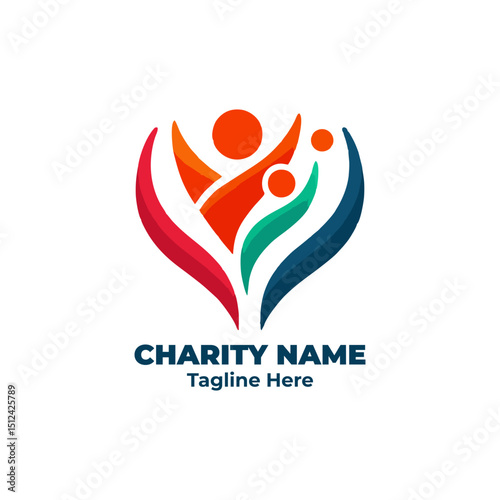Charity aid mission design for fundraising donation volunteer nonprofit kindness generosity support activism outreach help heart hope love compassion