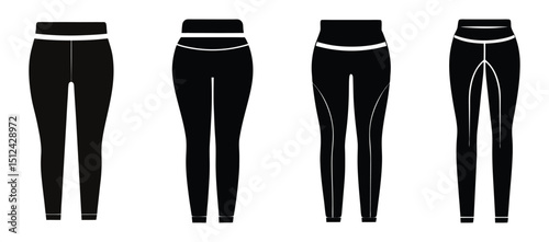 Simple Pants Icon: A clean and minimalist black silhouette of a pair of pants, perfect for website design, app development, or any project needing a simple and stylish icon..